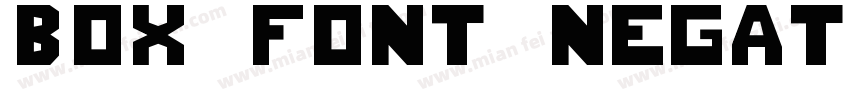 Box Font Negative字体转换